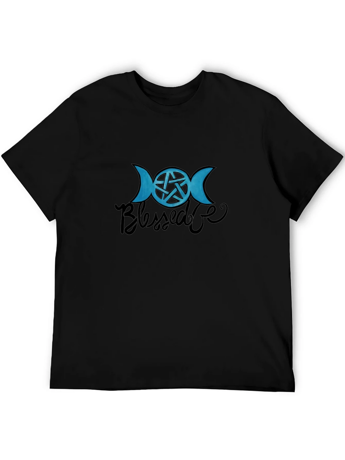 Blessed Be Wiccan T-Shirt - Black - Pagan Pentacle product image 5