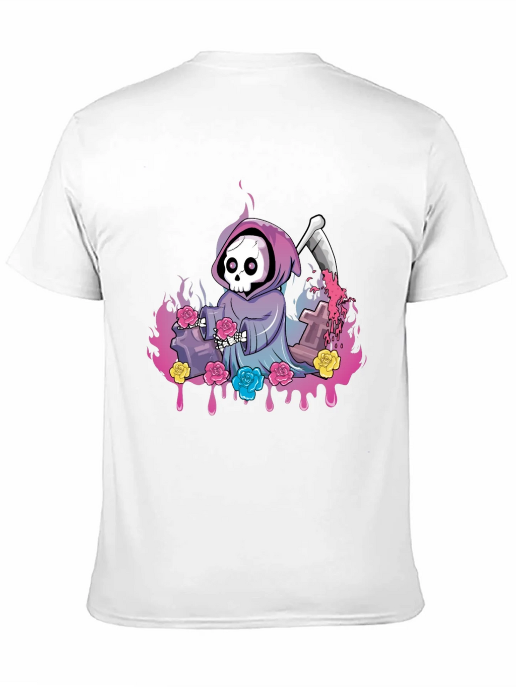 Grim Reaper Roses Graphic Tee product image 10