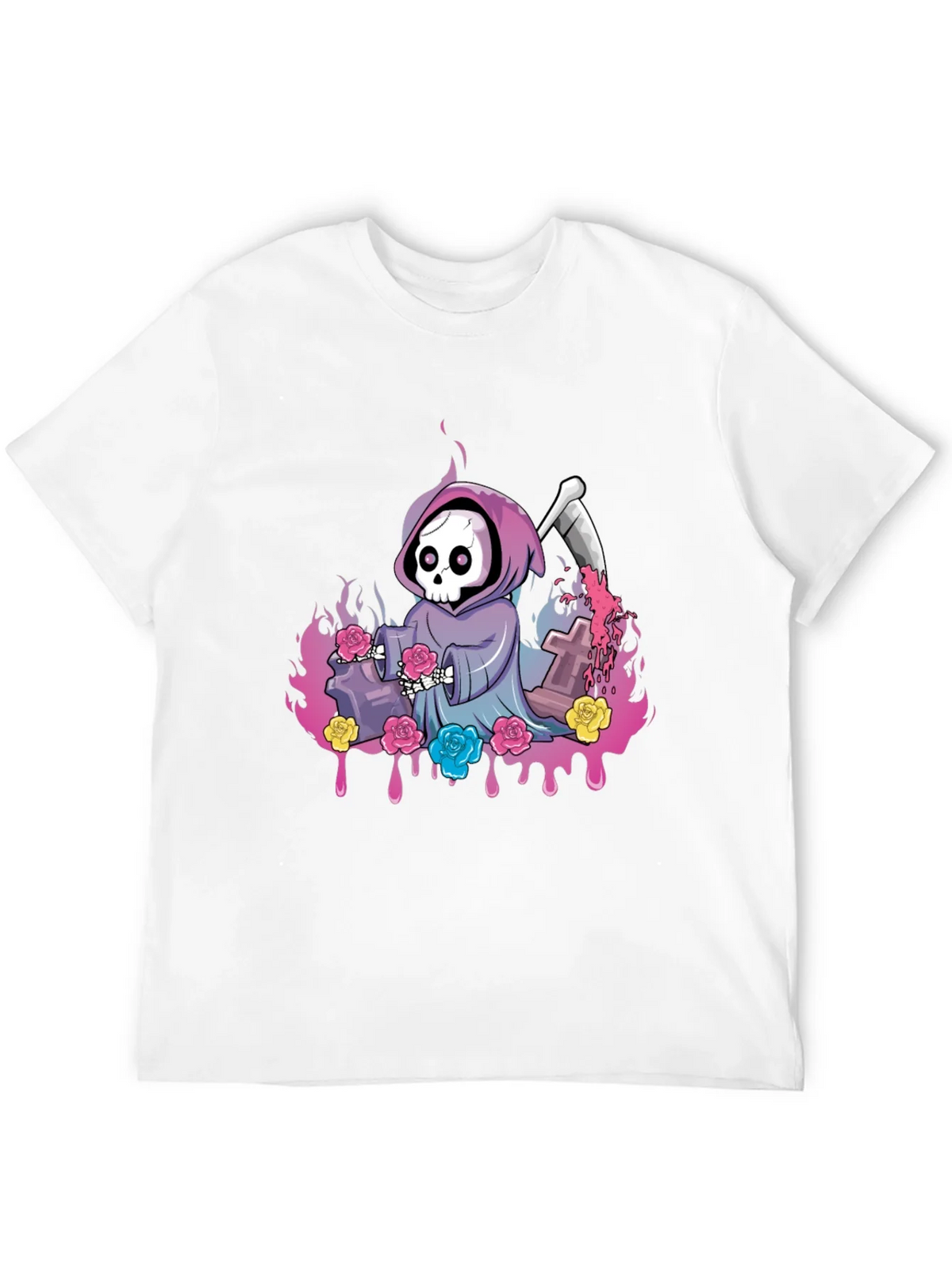 Grim Reaper Roses Graphic Tee product image 11