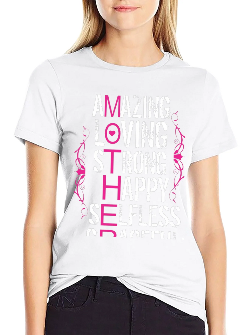 Amazing Mother T-Shirt - Loving Strong Happy product image 8