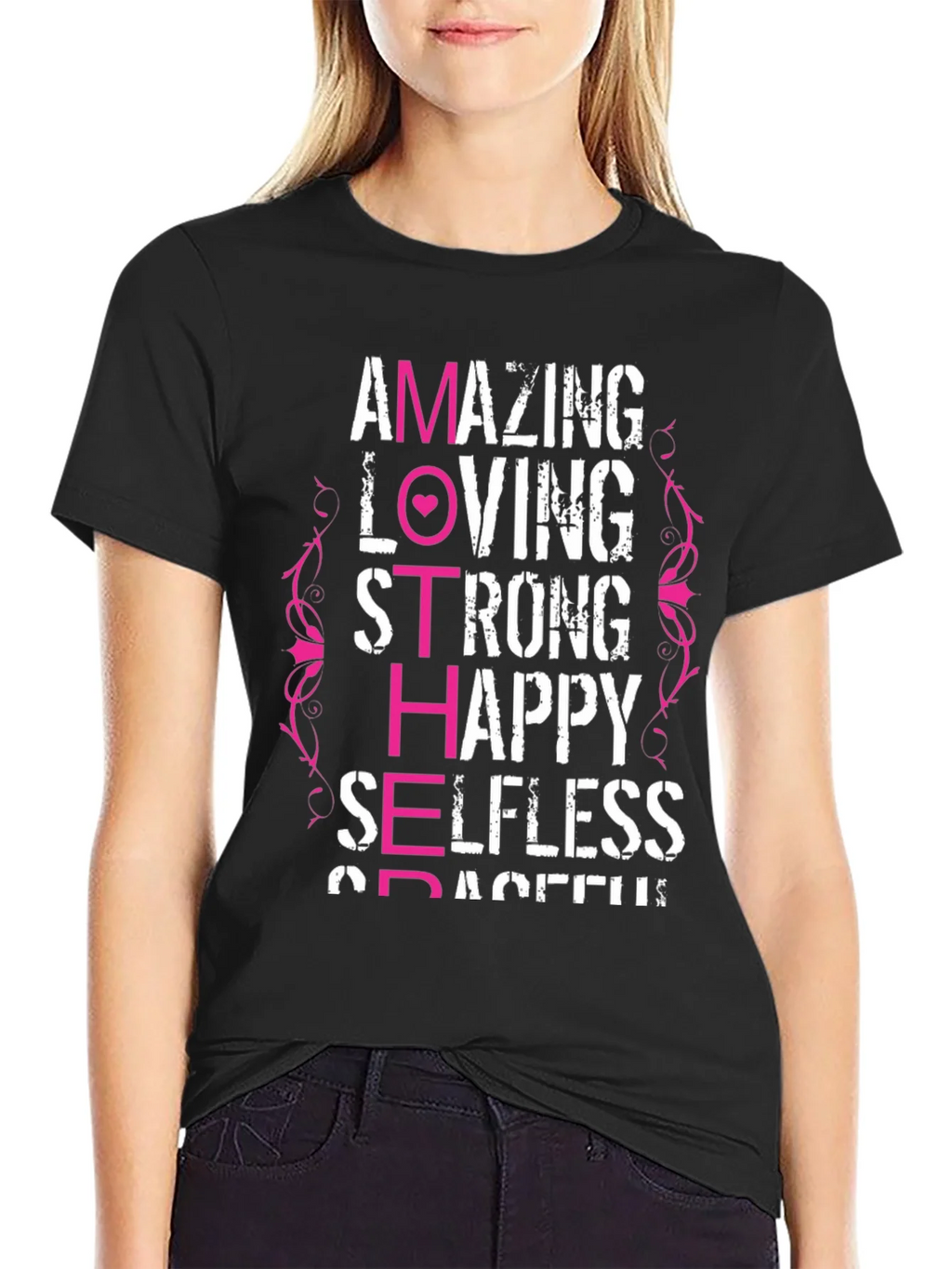 Amazing Mother T-Shirt - Loving Strong Happy product image 2