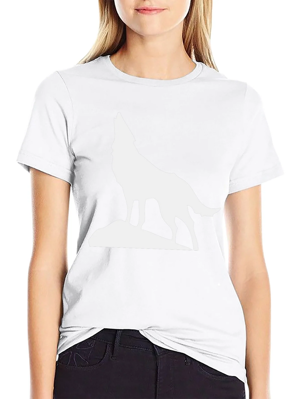 Howling Wolf Graphic Tee - Classic Black T-Shirt product image 8