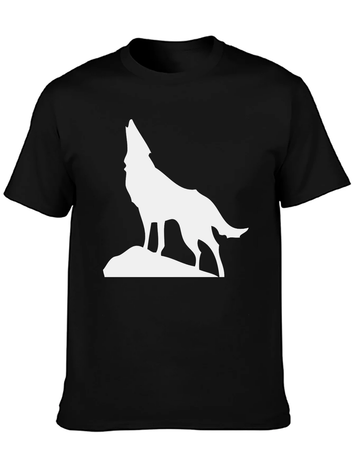 Howling Wolf Graphic Tee - Classic Black T-Shirt product image 3