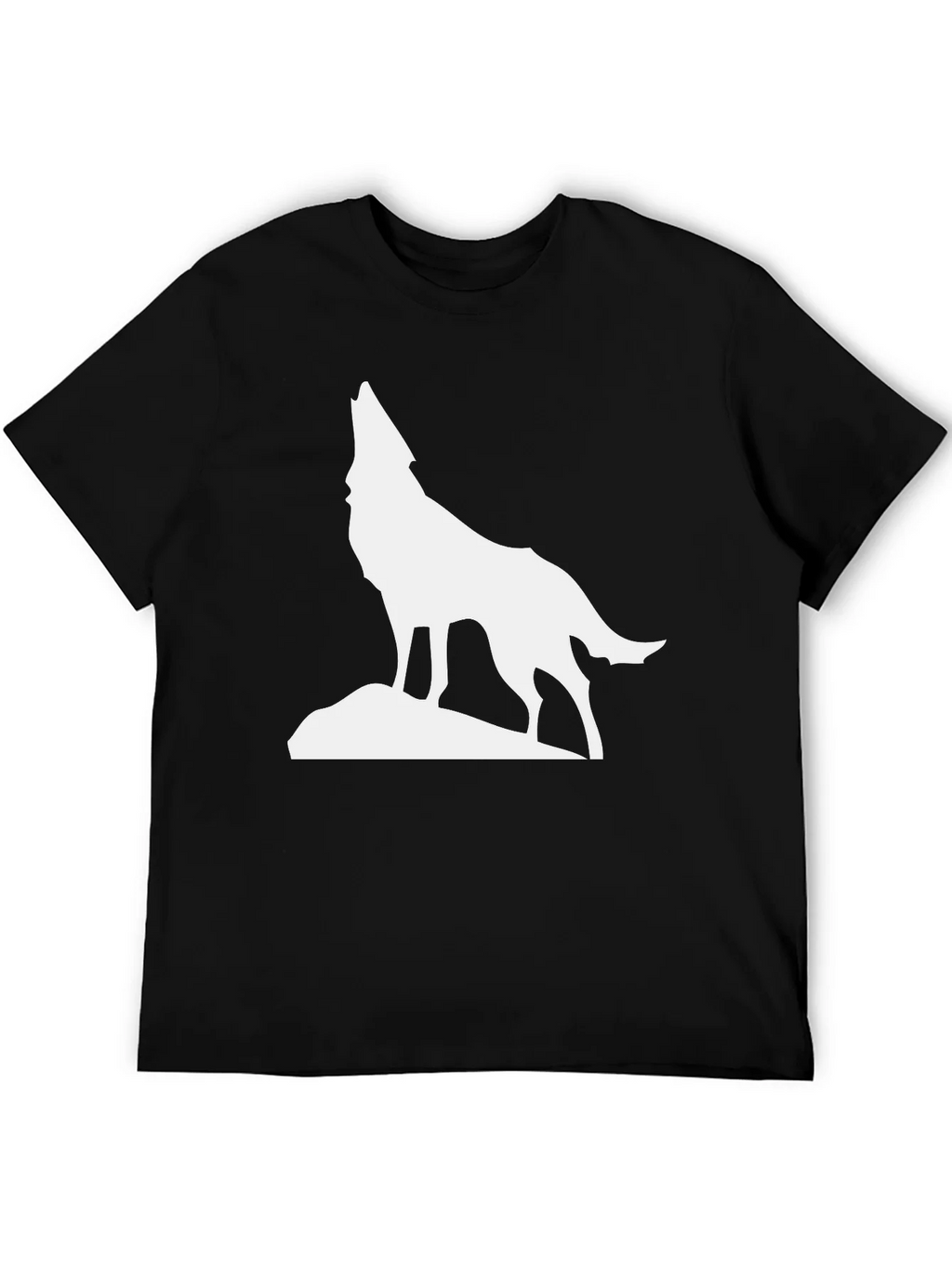 Howling Wolf Graphic Tee - Classic Black T-Shirt product image 5