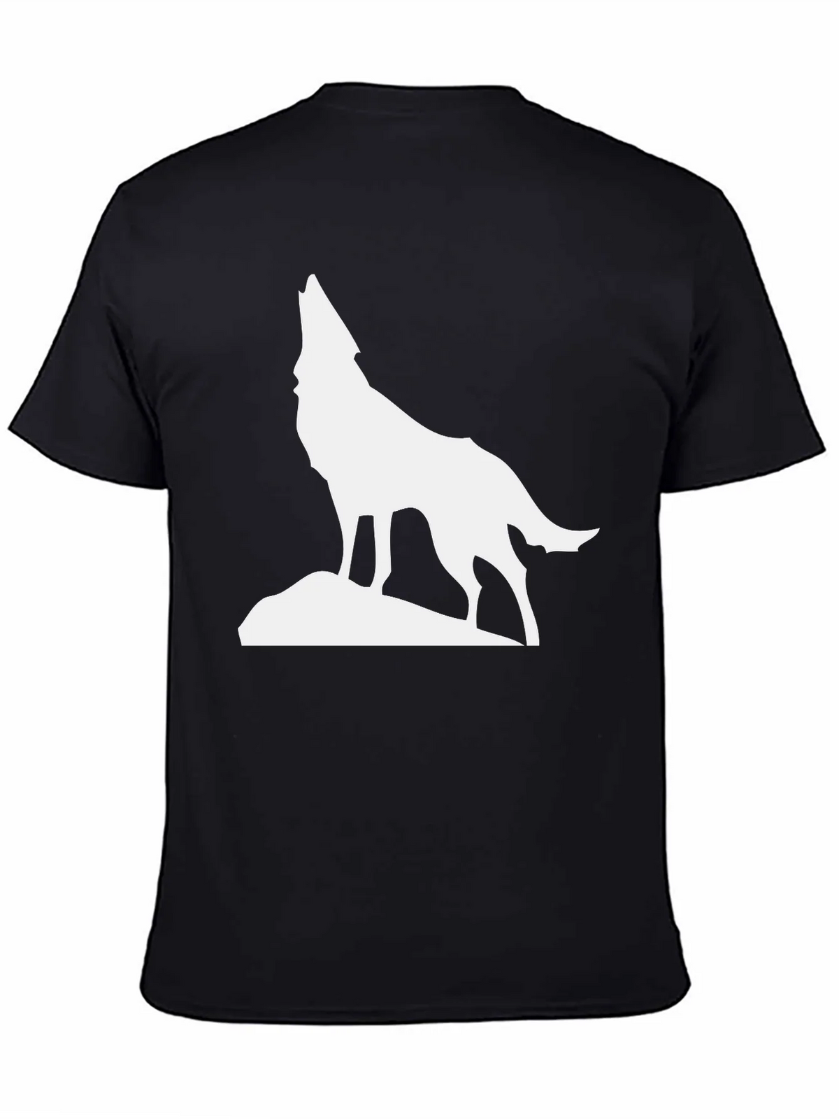 Howling Wolf Graphic Tee - Classic Black T-Shirt product image 4