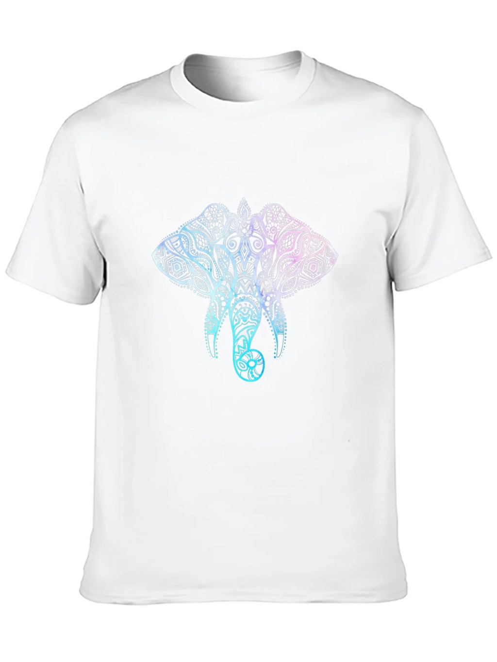 Elephant Mandala Graphic T-Shirt - Stylish Mens Black Tee product image 9