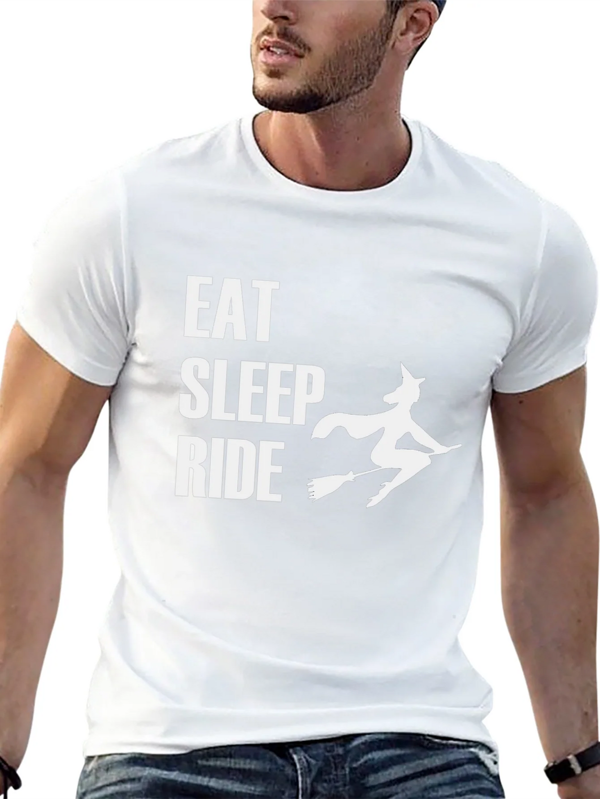 Eat Sleep Ride Witch Graphic Tee product image 12