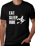 Eat Sleep Ride Witch Graphic Tee product image 1