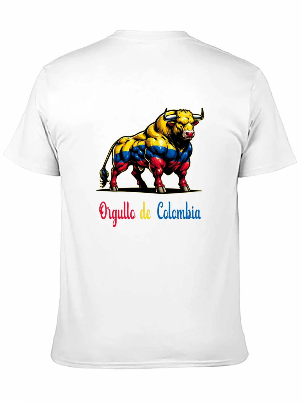 Colombia Pride Bull T-Shirt - Mens Black Tee product image 10