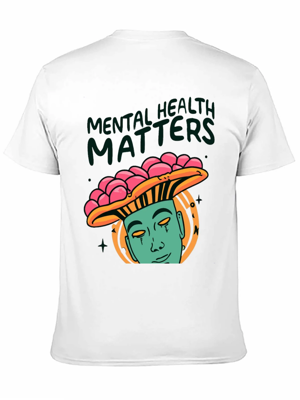 Mental Health Matters Graphic Tee - Mushroom Man Design product image 10