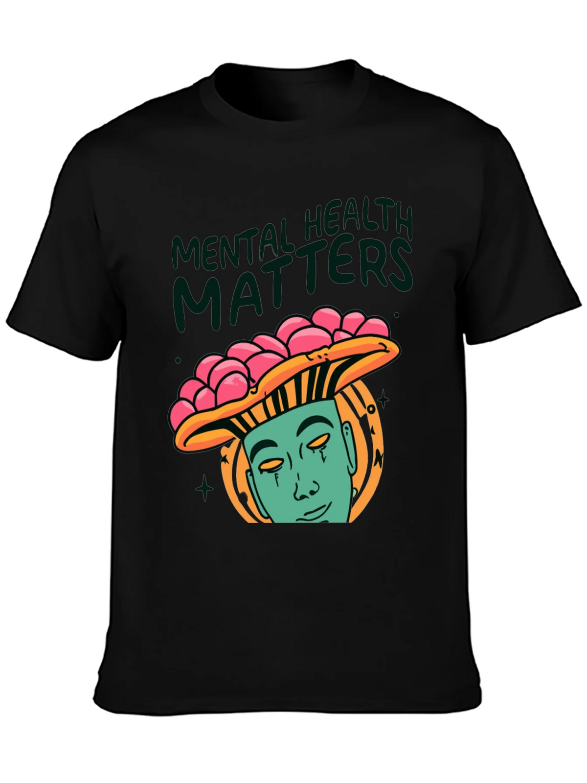 Mental Health Matters Graphic Tee - Mushroom Man Design product image 3