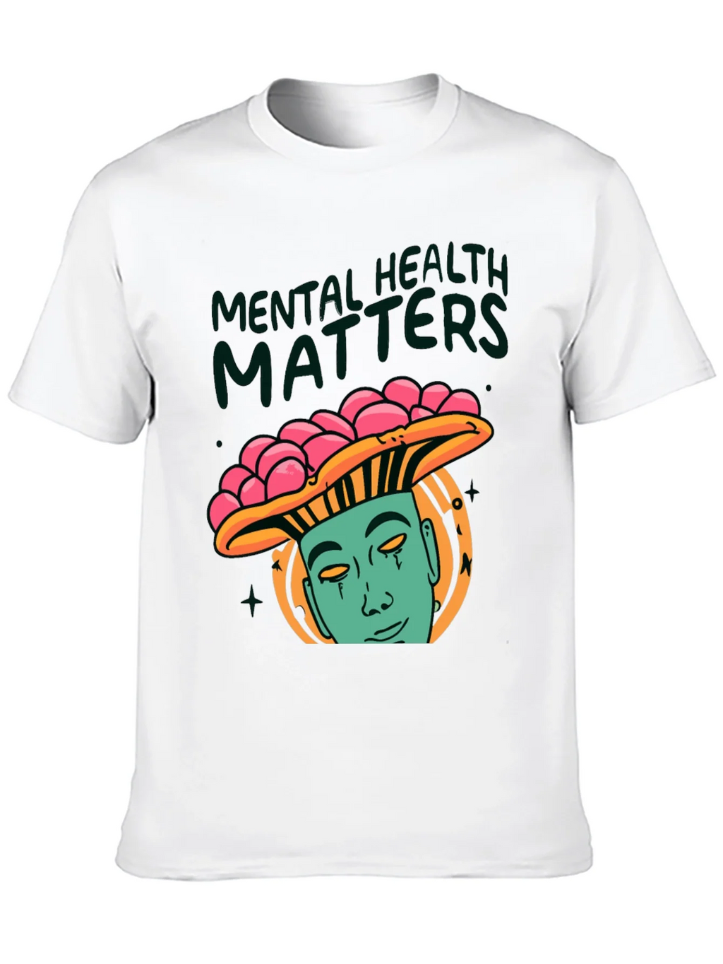 Mental Health Matters Graphic Tee - Mushroom Man Design product image 9