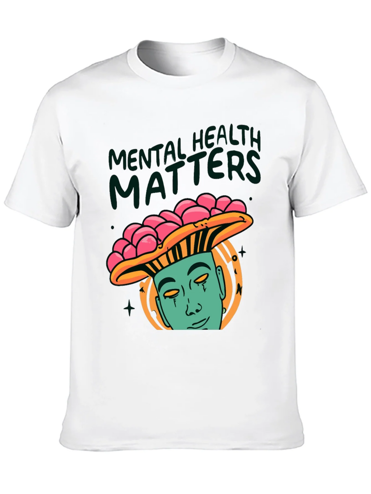 Mental Health Matters Graphic Tee - Mushroom Man Design product image 9