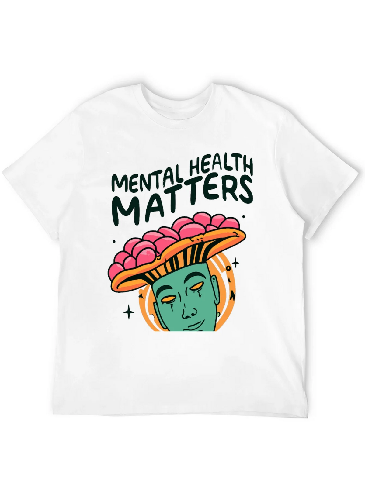 Mental Health Matters Graphic Tee - Mushroom Man Design product image 11