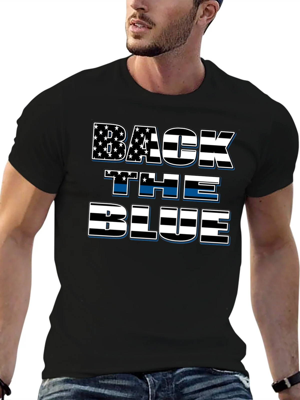 Back The Blue Patriotic T-Shirt product image 6