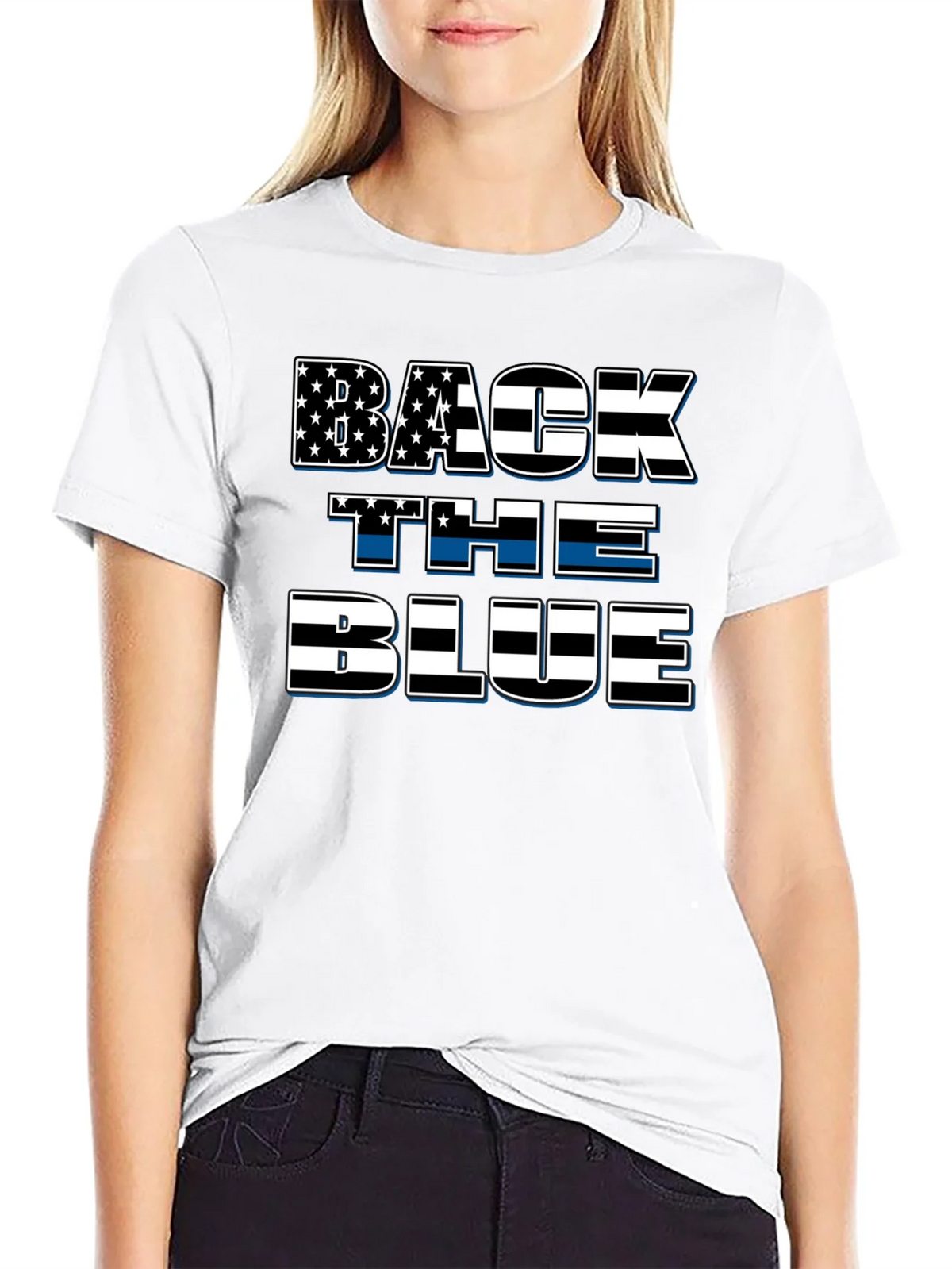 Back The Blue Patriotic T-Shirt product image 8