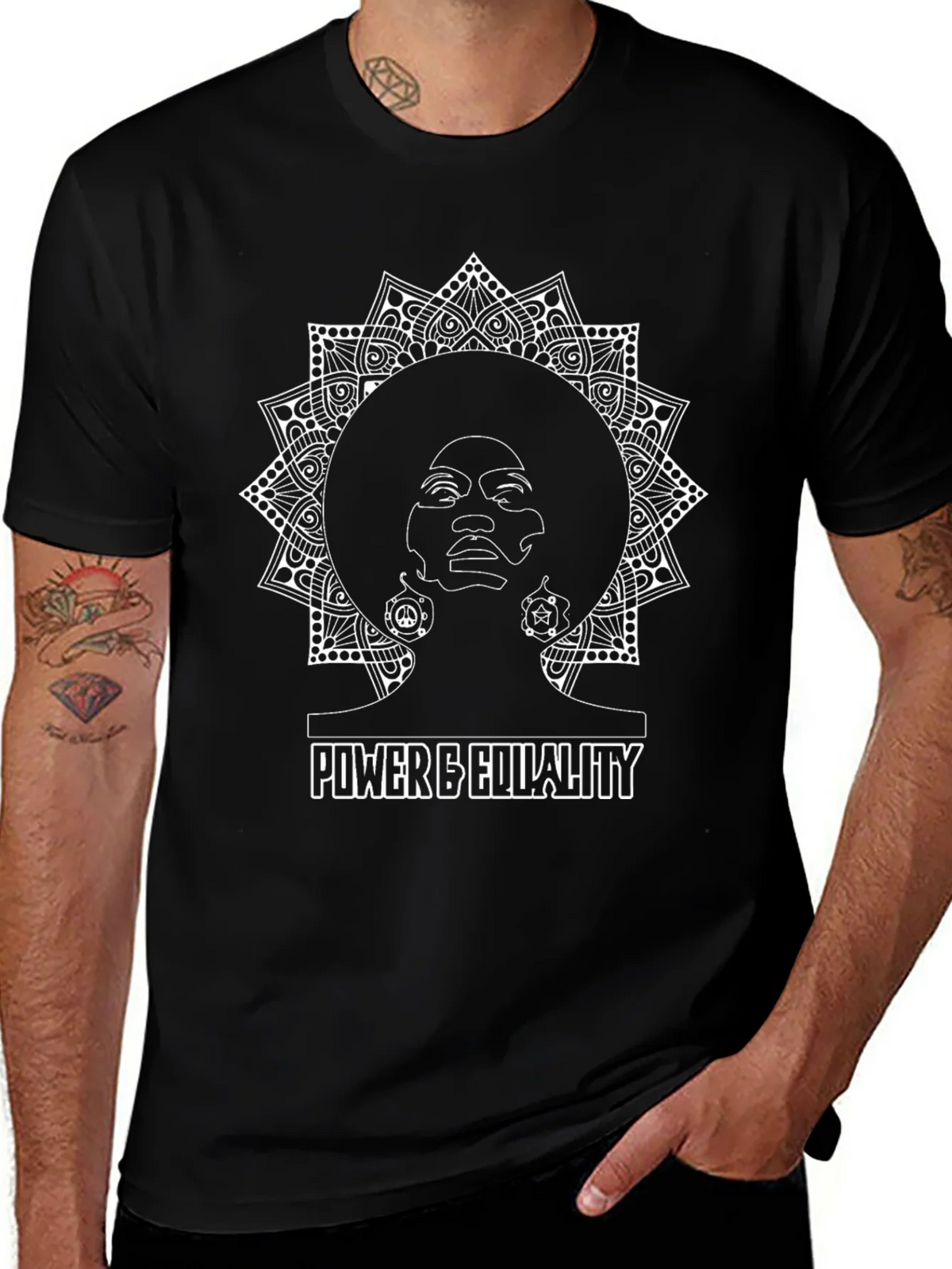 Power & Equality Graphic Black T-Shirt product image 1
