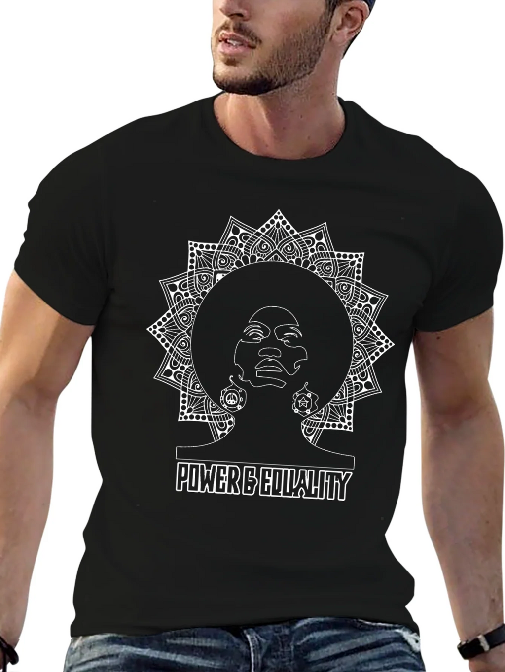 Power & Equality Graphic Black T-Shirt product image 6