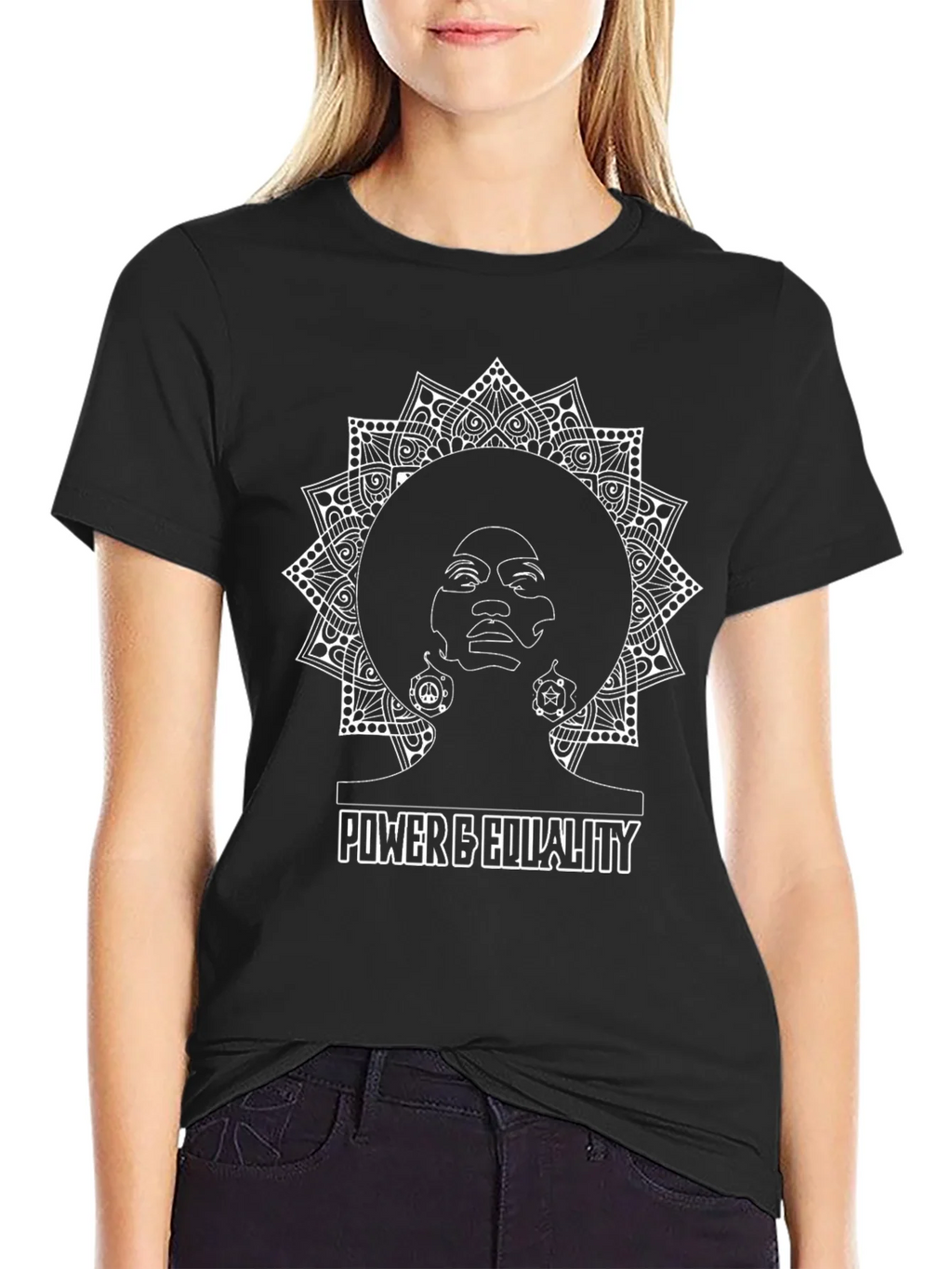 Power & Equality Graphic Black T-Shirt product image 2