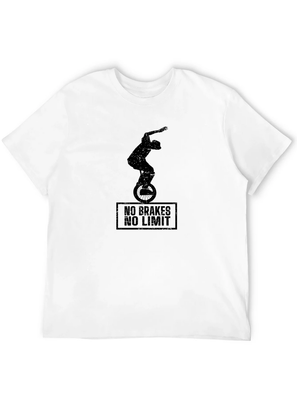 No Brakes No Limit Black Graphic Tee product image 10