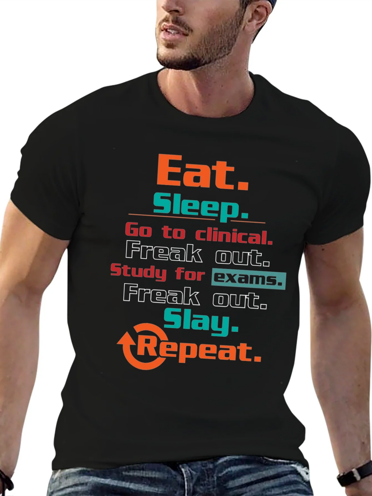 Eat Sleep Clinical T-Shirt product image 6