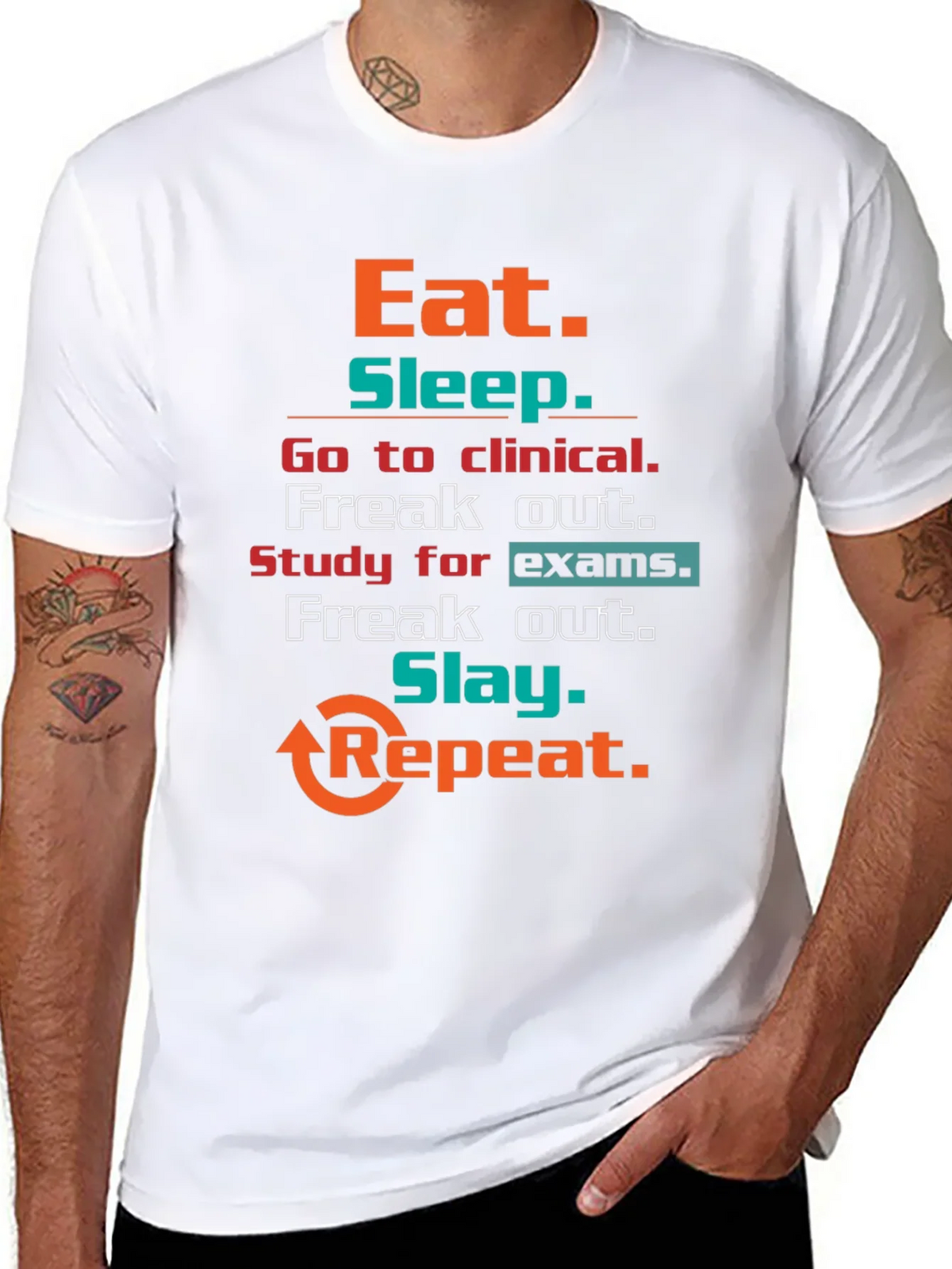 Eat Sleep Clinical T-Shirt product image 7