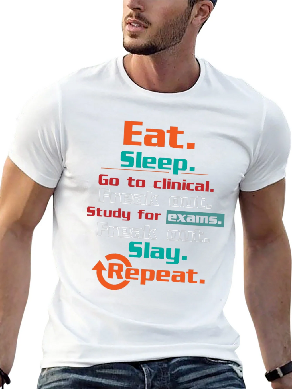 Eat Sleep Clinical T-Shirt product image 12