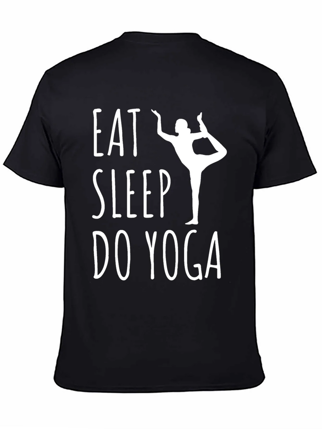 Eat Sleep Do Yoga Black T-Shirt product image 4