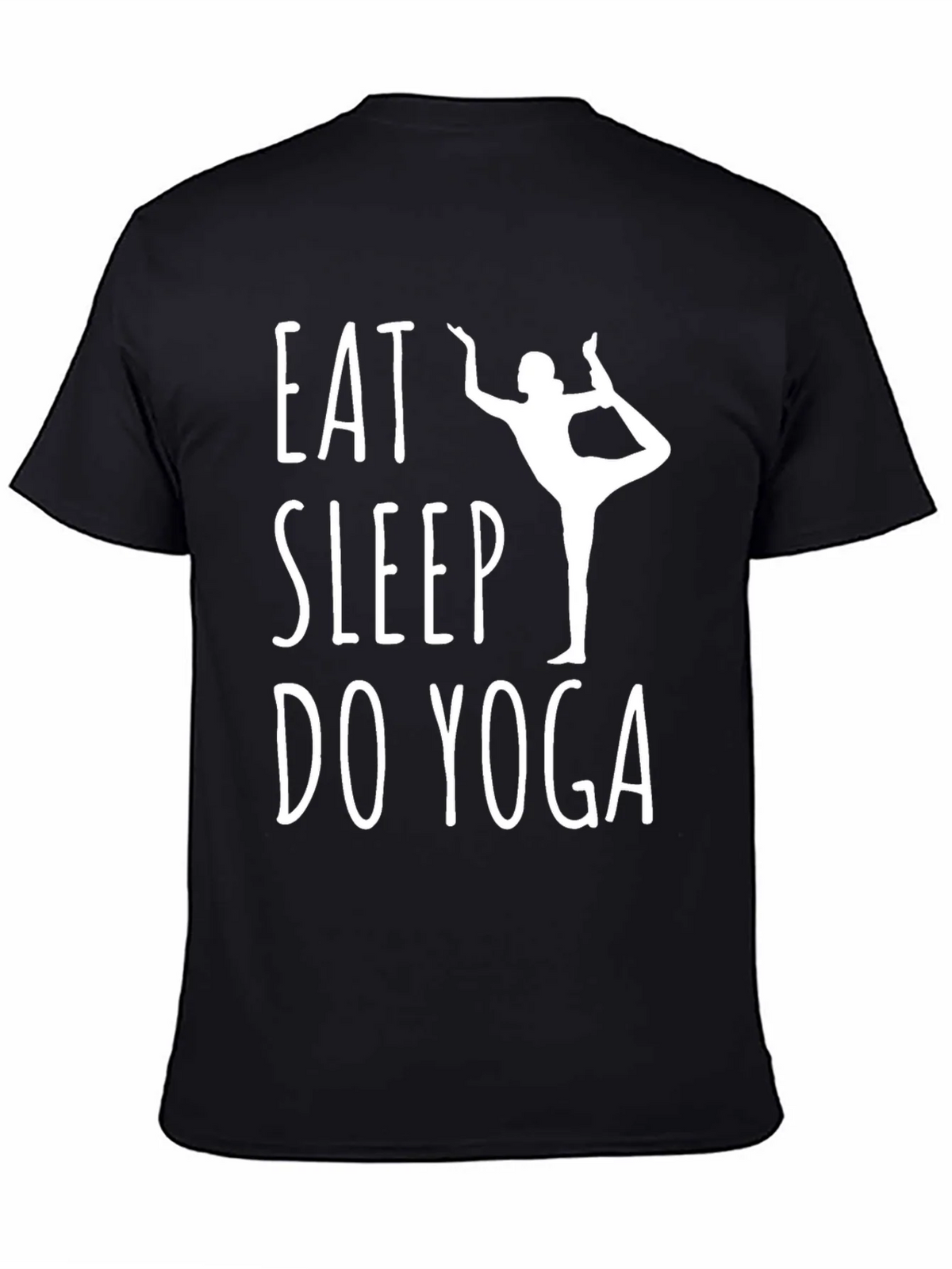 Eat Sleep Do Yoga Black T-Shirt product image 4