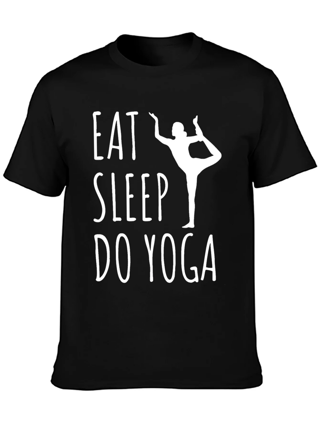 Eat Sleep Do Yoga Black T-Shirt product image 3