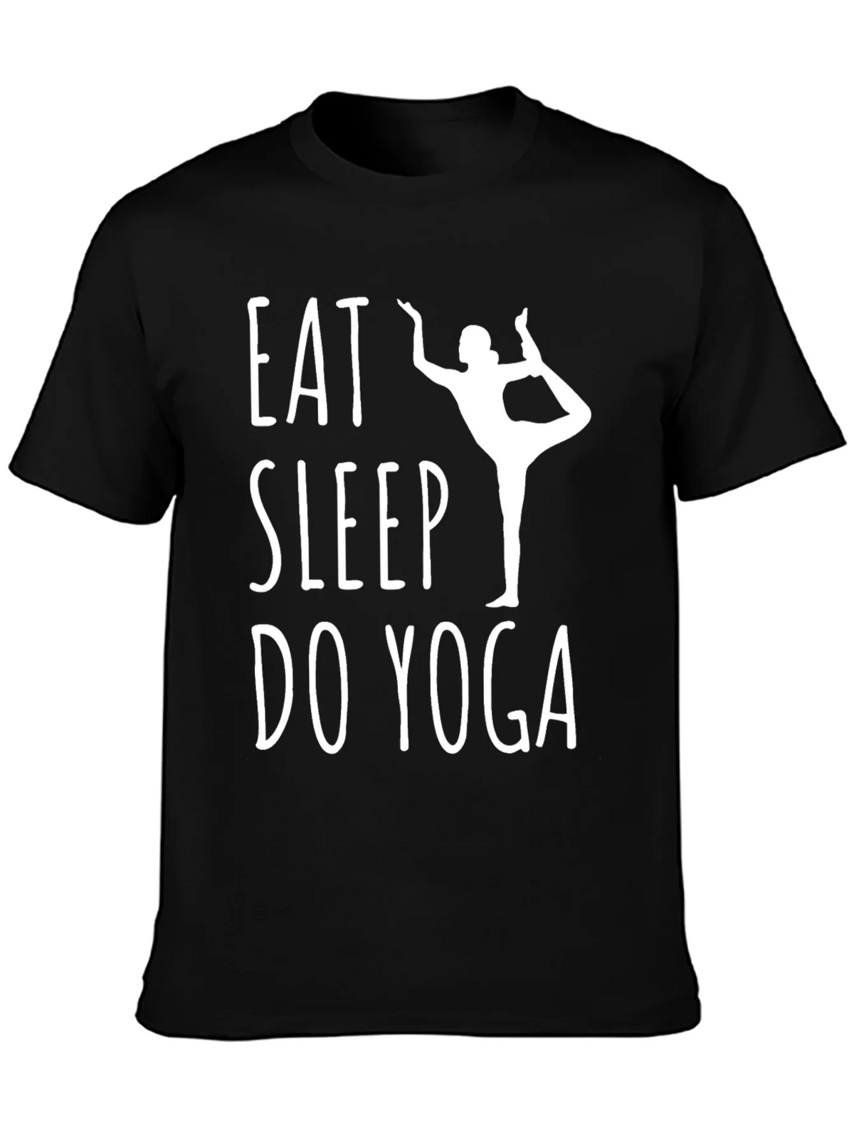 Eat Sleep Do Yoga Black T-Shirt product image 3