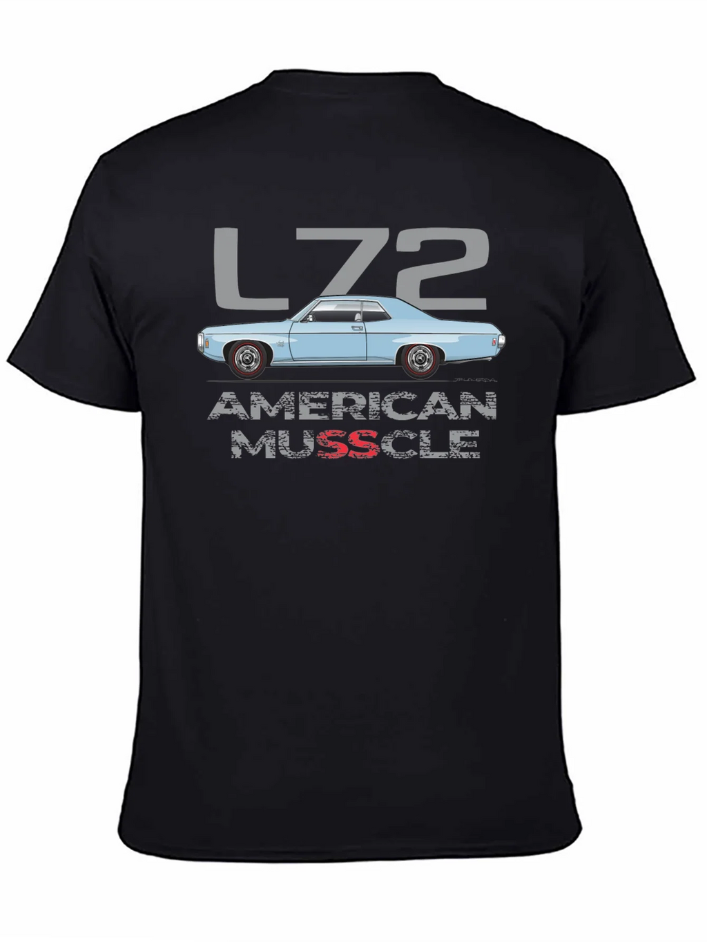 L72 American Muscle Car Graphic T-Shirt product image 4