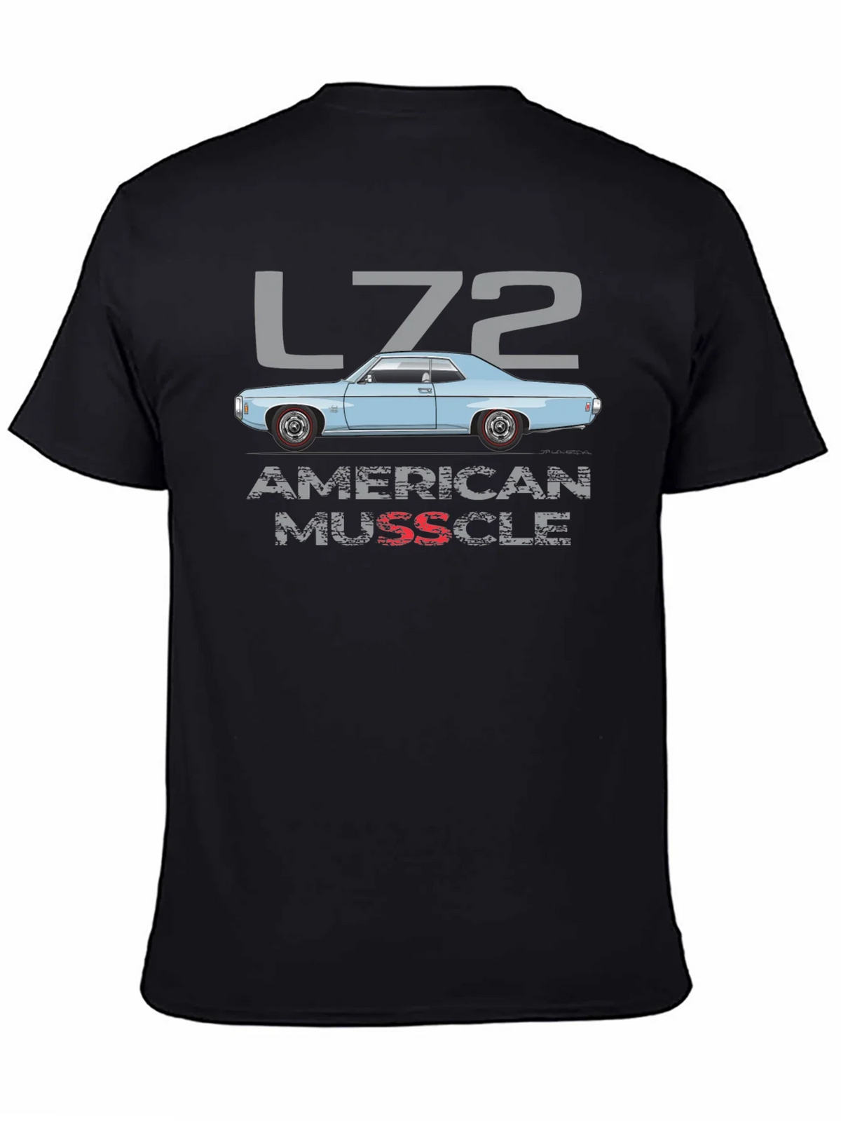 L72 American Muscle Car Graphic T-Shirt product image 4
