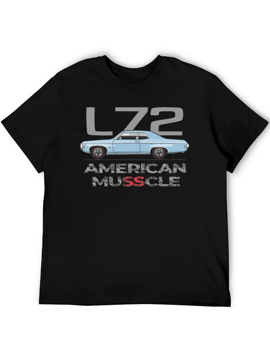 L72 American Muscle Car Graphic T-Shirt product image 5