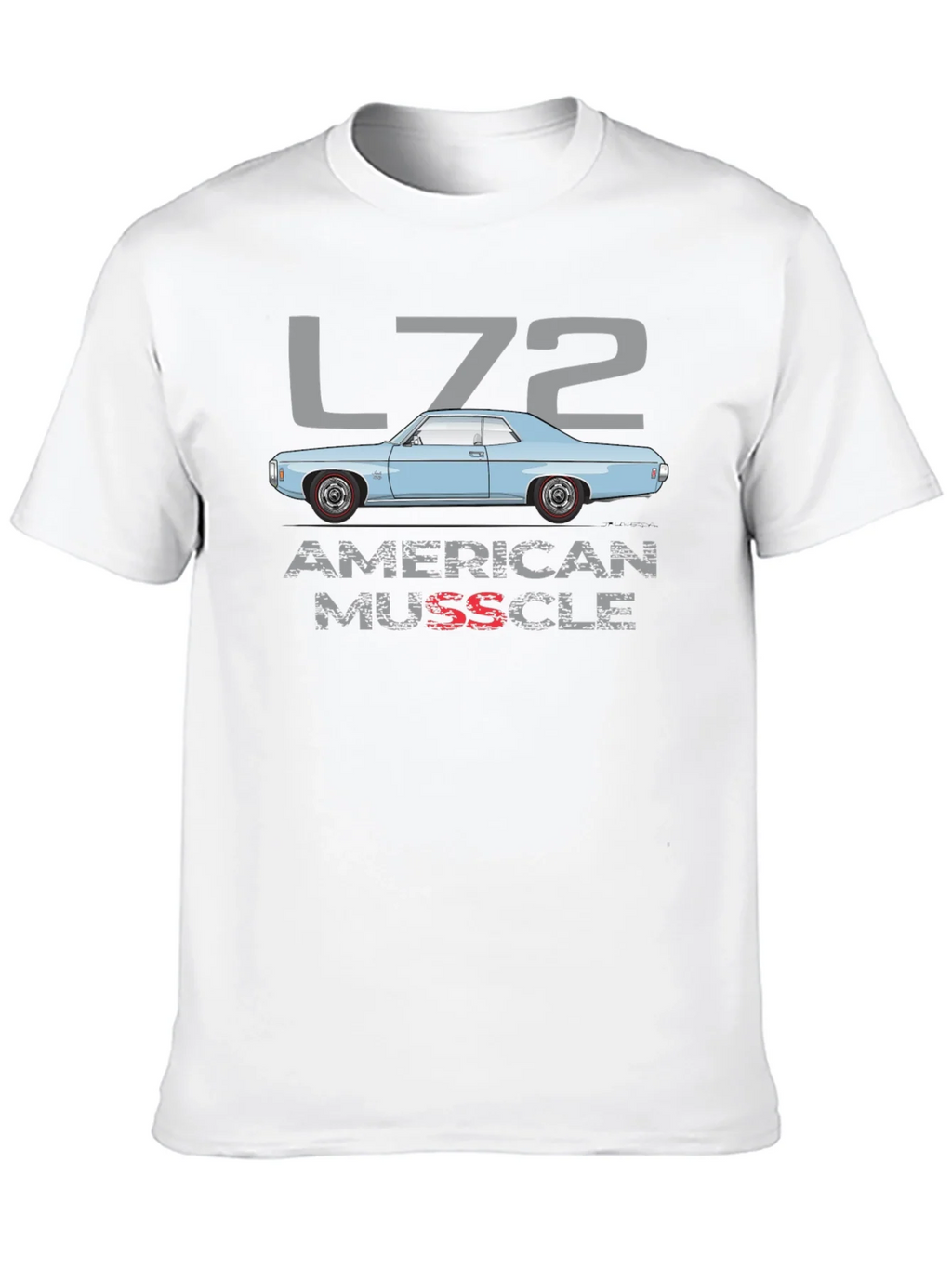 L72 American Muscle Car Graphic T-Shirt product image 9