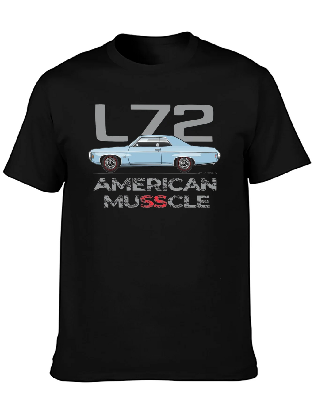 L72 American Muscle Car Graphic T-Shirt product image 3