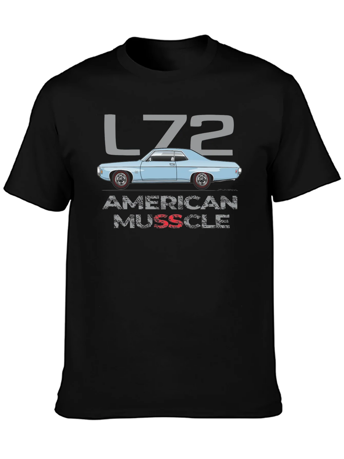 L72 American Muscle Car Graphic T-Shirt product image 3