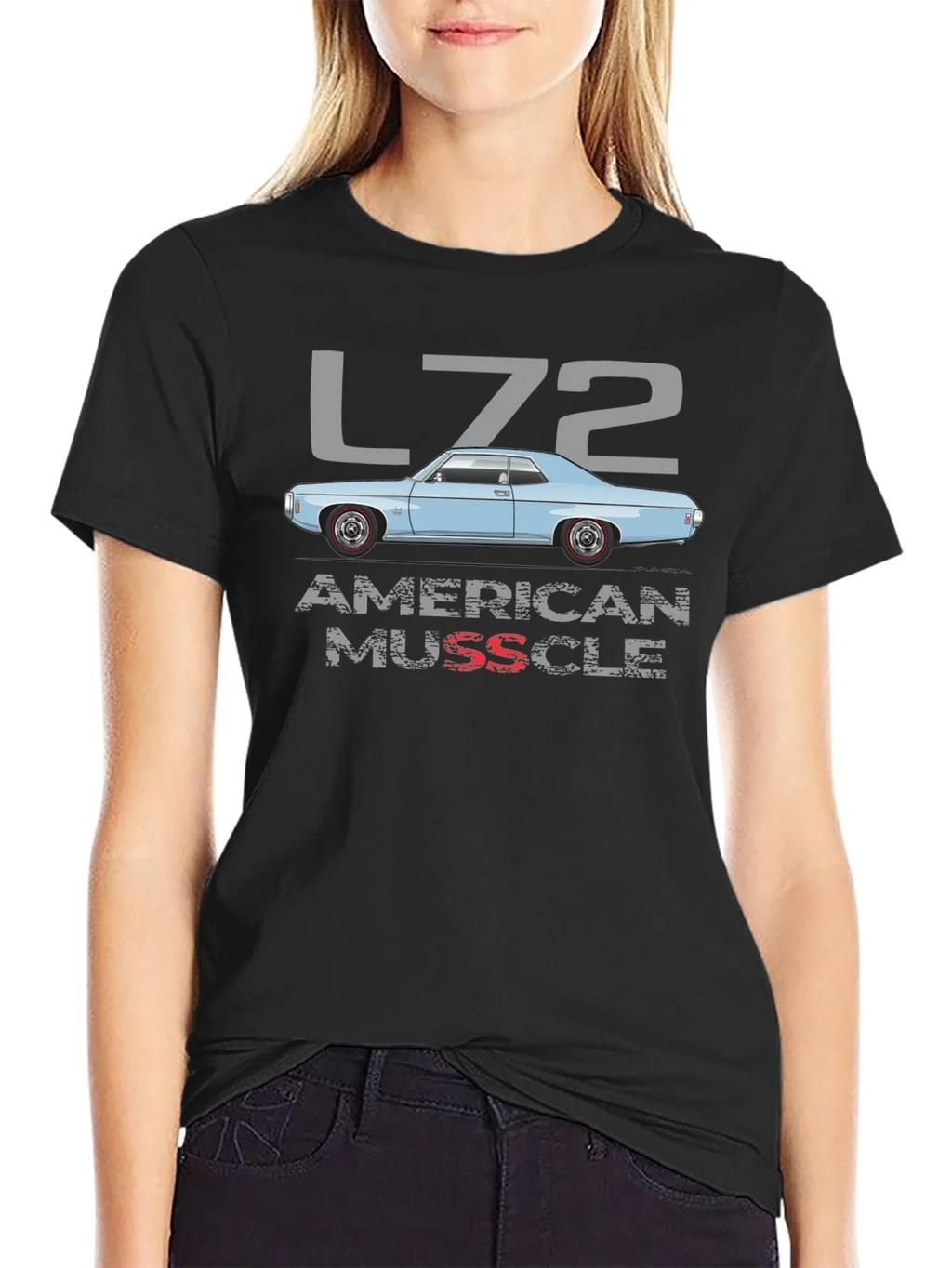 L72 American Muscle Car Graphic T-Shirt product image 2