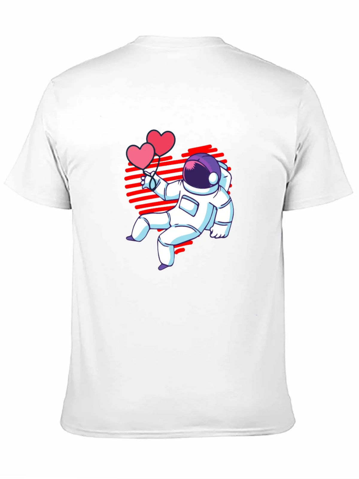 Astronaut Heart Balloons Graphic T-Shirt product image 10