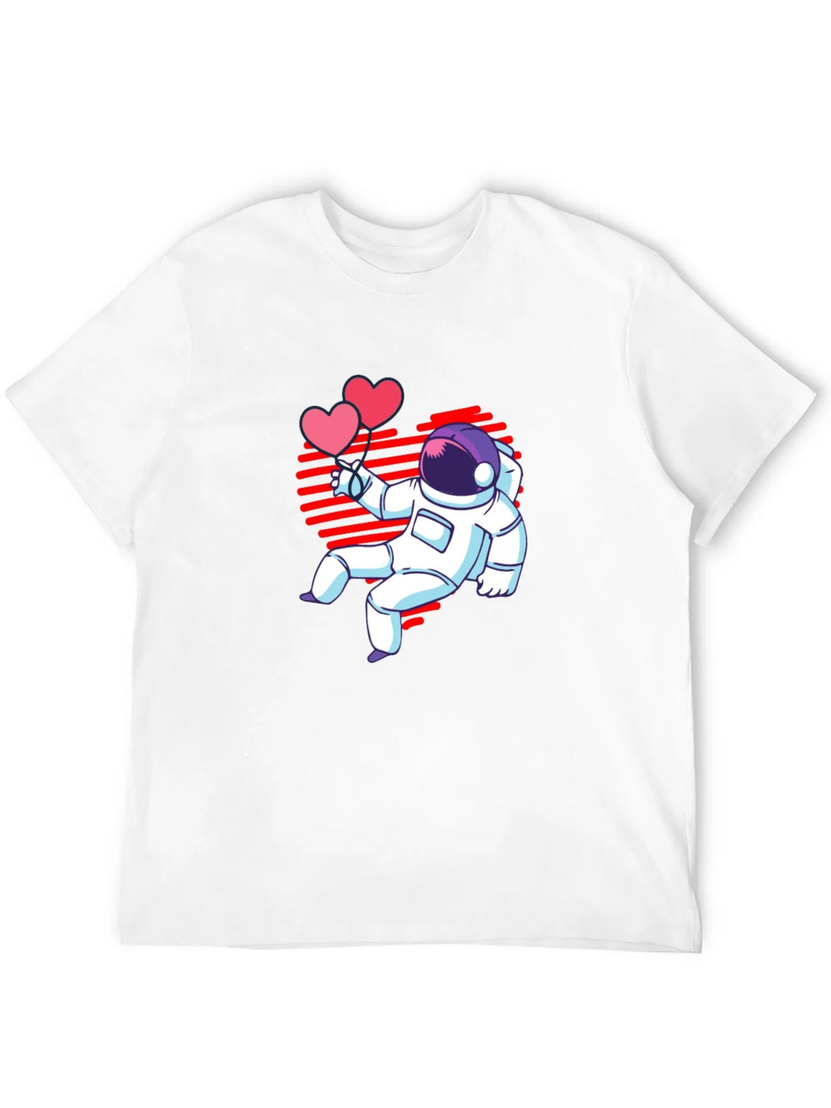 Astronaut Heart Balloons Graphic T-Shirt product image 11