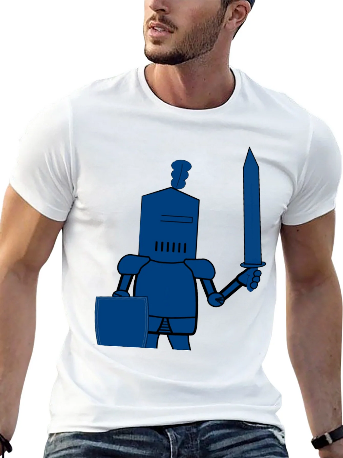 Knight in Shining Blue T-Shirt product image 9