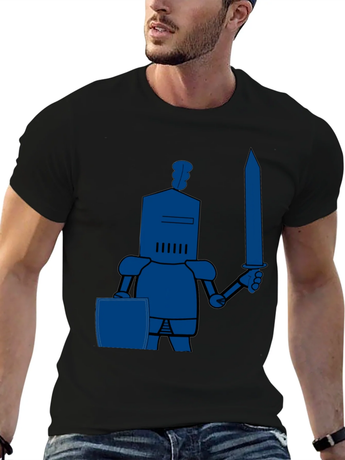 Knight in Shining Blue T-Shirt product image 6