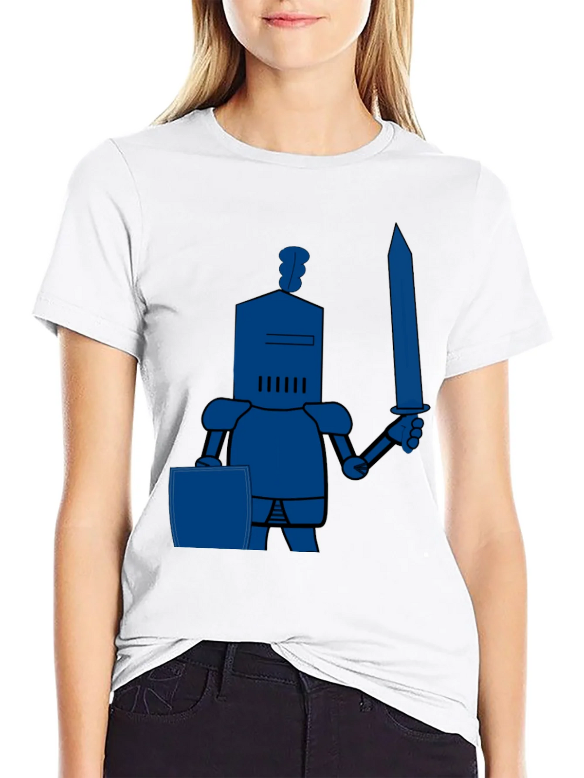Knight in Shining Blue T-Shirt product image 7