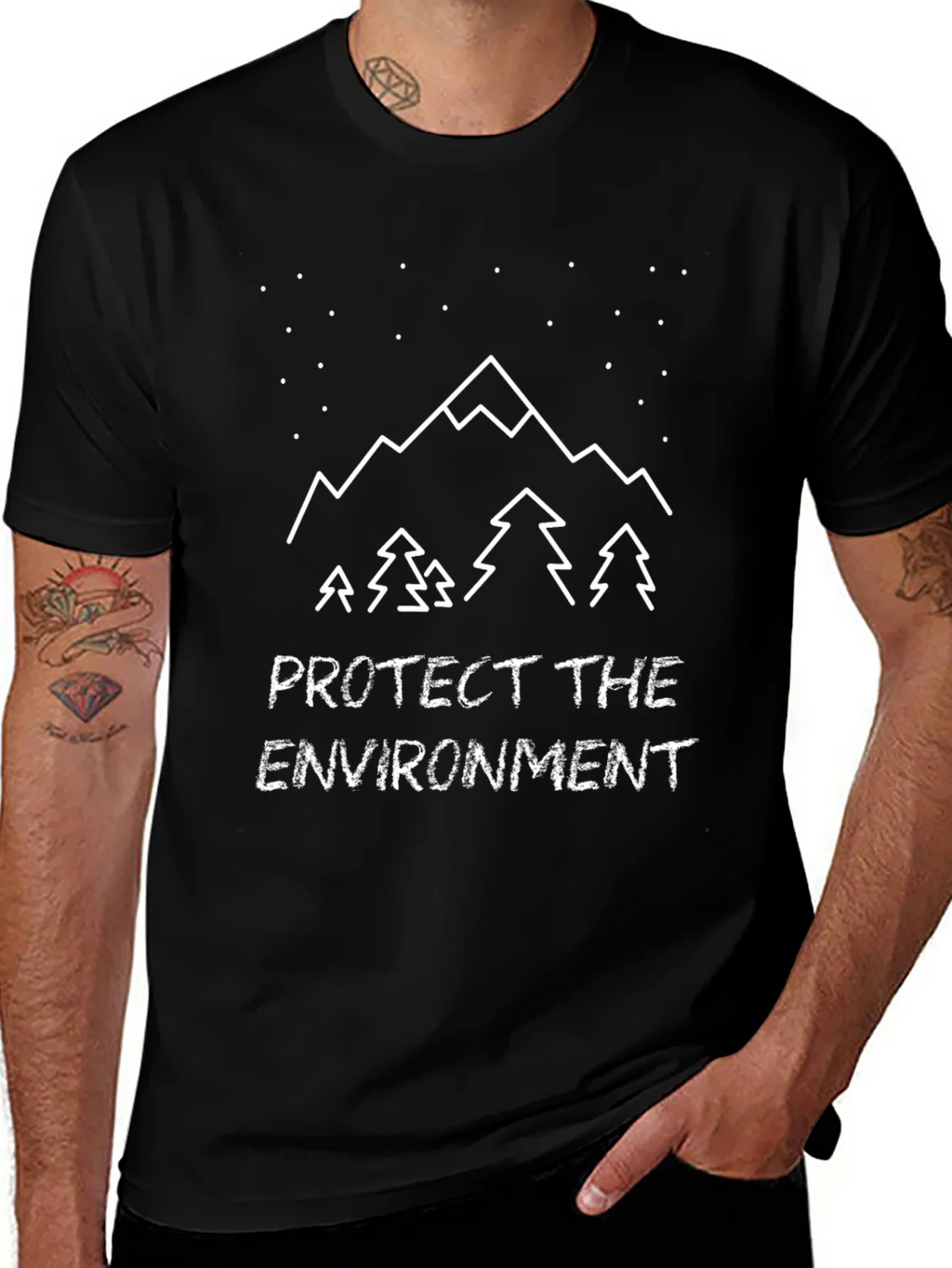 Protect the Environment Mountain Graphic Tee product image 1