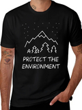 Protect the Environment Mountain Graphic Tee product image 1
