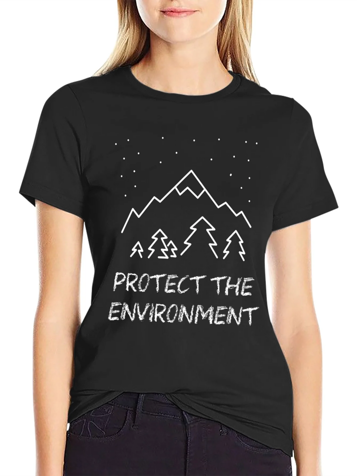 Protect the Environment Mountain Graphic Tee product image 2