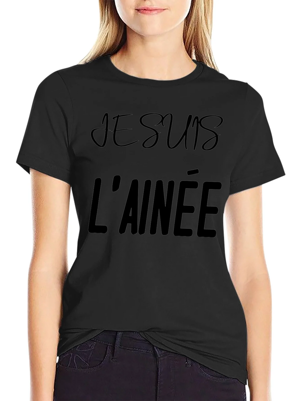 Je Suis LAînée Graphic Tee - Black product image 2
