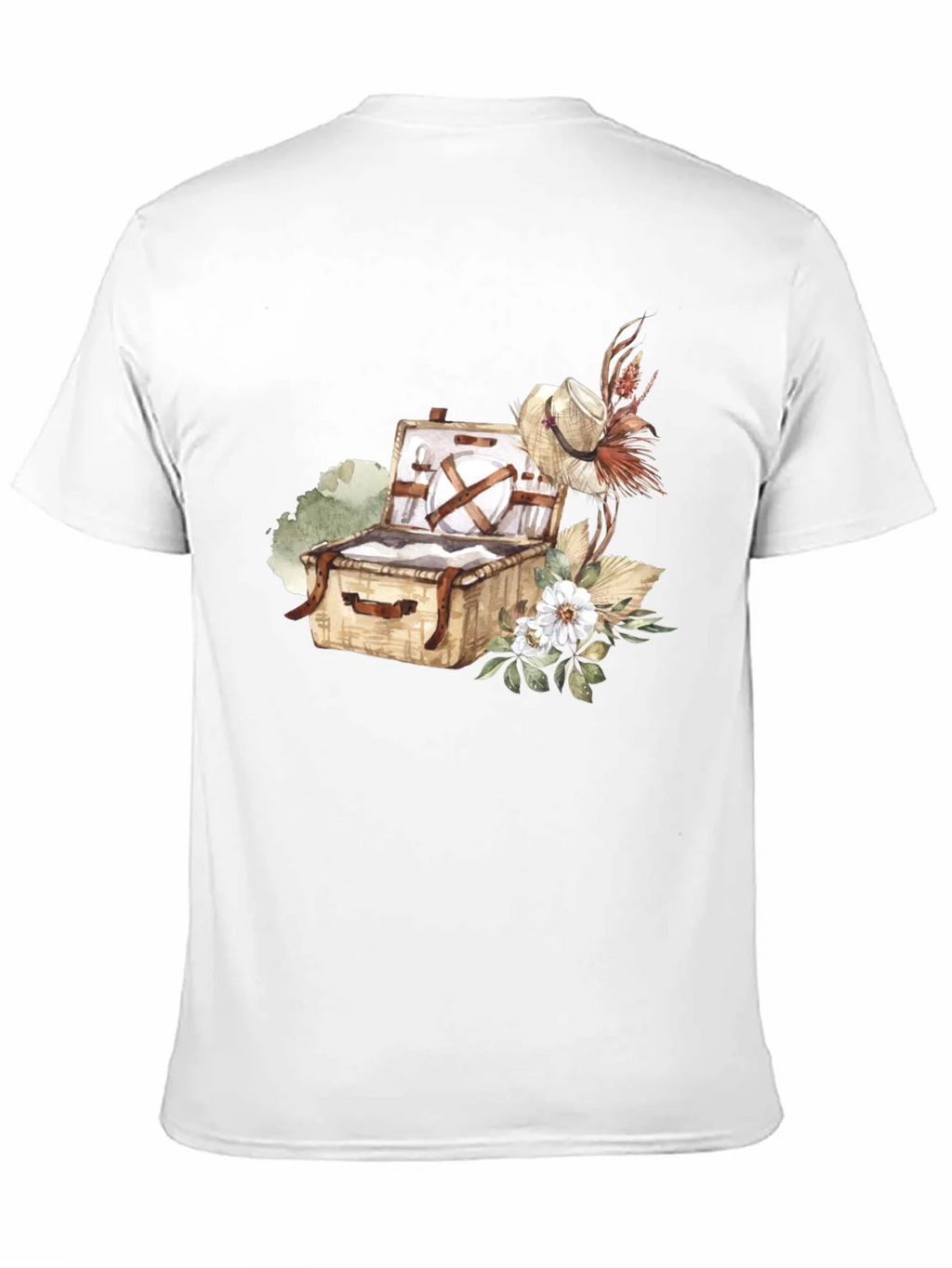 Picnic Basket Graphic Tee - Casual Black T-Shirt product image 10