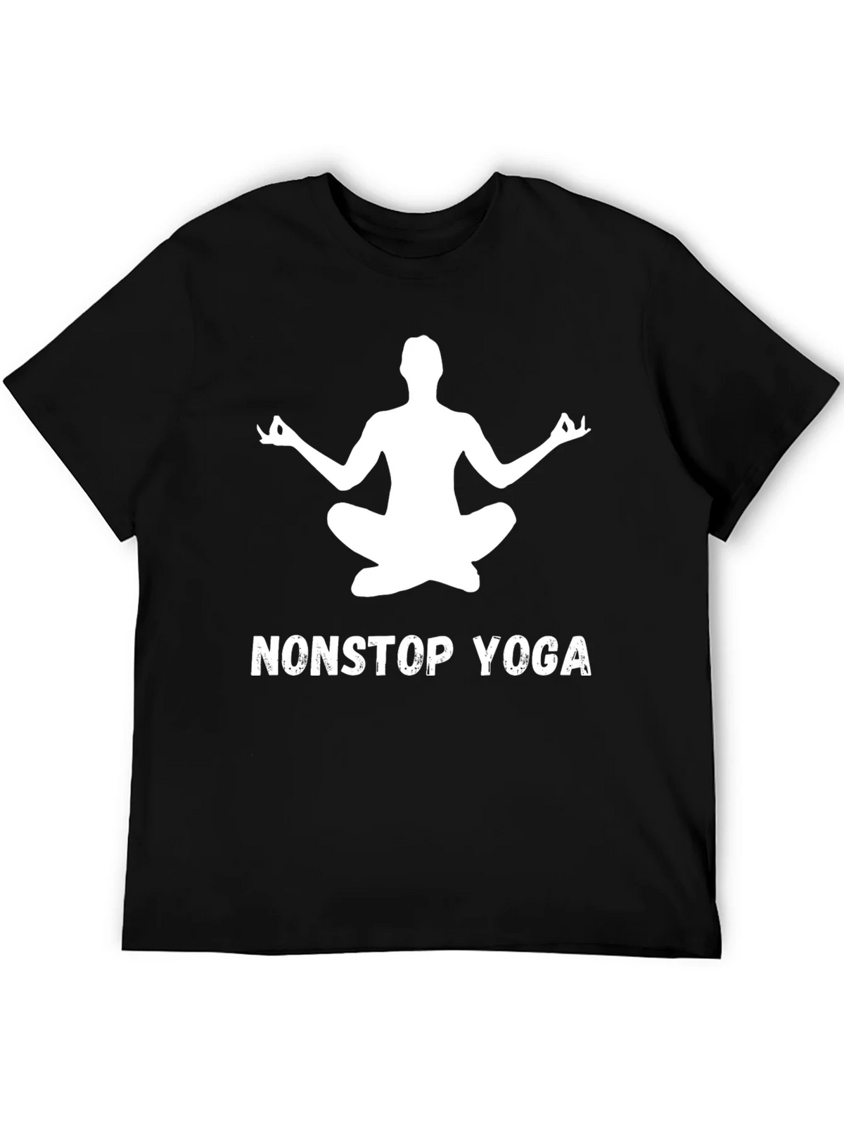 Nonstop Yoga Tee - Black Meditation T-Shirt product image 4