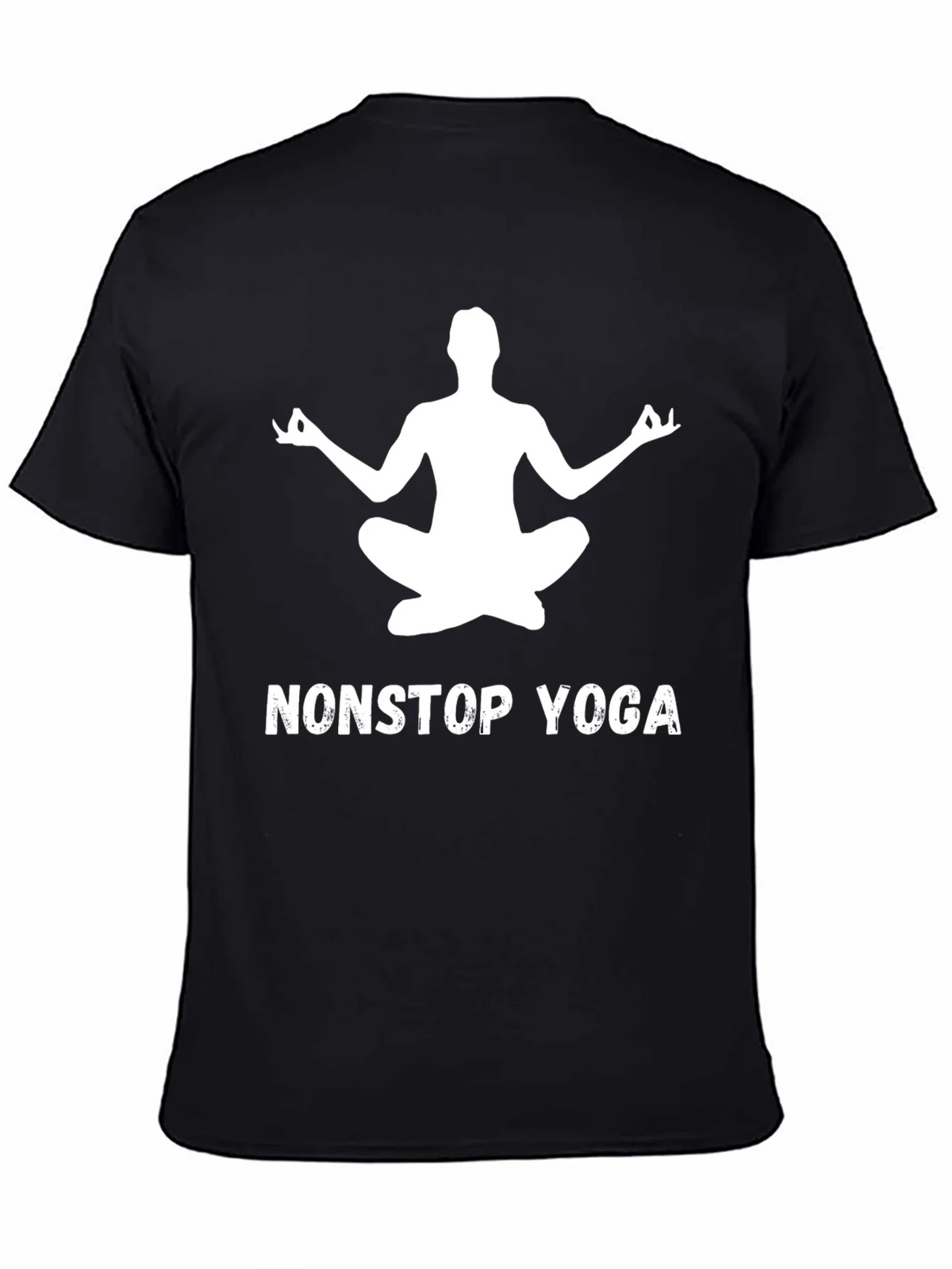 Nonstop Yoga Tee - Black Meditation T-Shirt product image 3